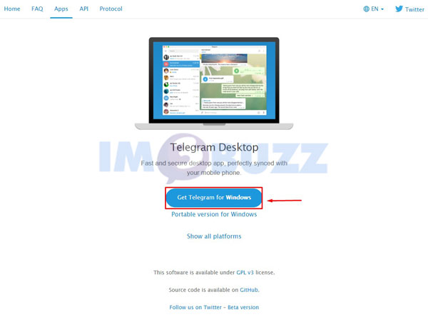 5 klik get telegram for windows untuk download Telegram dekstop
