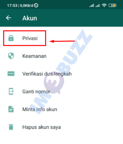 5 pilih privasi kode online whatsapp