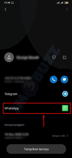 ketiga tap whatsapp