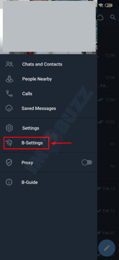 klik b settings