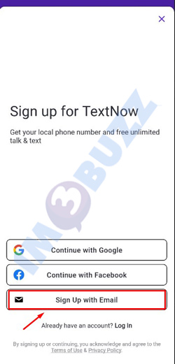4 tap sign up with email