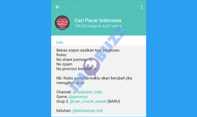2. grup telegram cari pacar indonesia