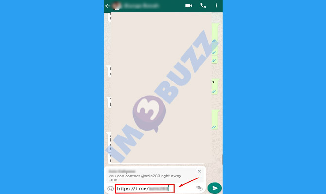 cara membagikan link telegram ke whatsapp