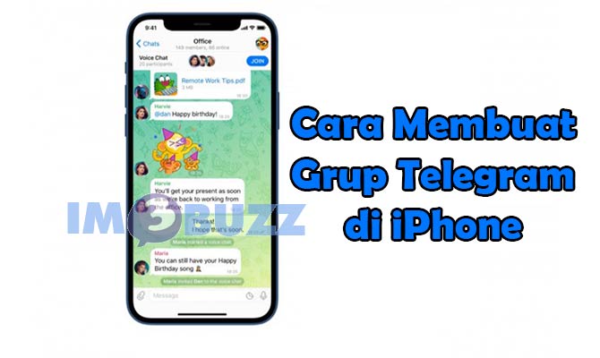 cara membuat grup telegram di iphone