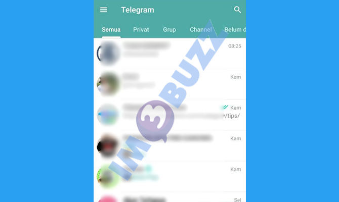 1. buka telegram di iphone atau android untuk mengatur agar telegram tidak dwonload otomatis