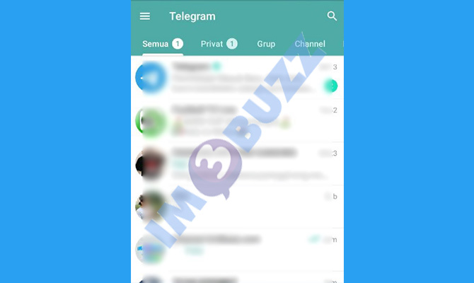 1. buka telegram untuk ganti tema telegram menjadi iphone