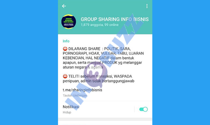 13. group sharing info bisnis