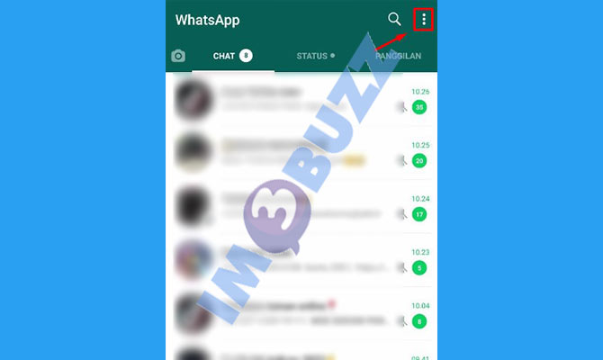 2. Ketuk Ikon Titik Tiga Vertikal Whatsapp