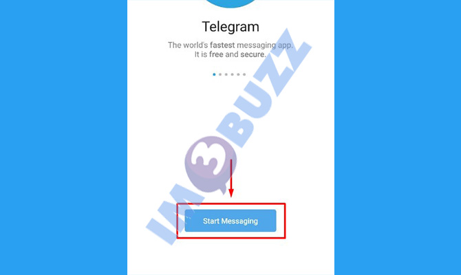 3. ketuk start messaging untuk mengembalikan akun telegram yang tehapus