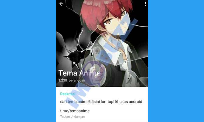 5. Tema Telegram Anime