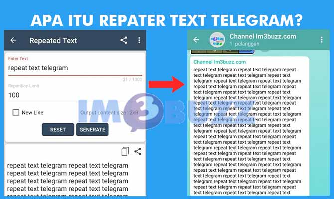 apa itu repeat text telegram