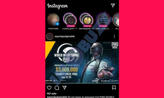 1. Buka Instagram Untuk Cari Filter Jedag Jedug