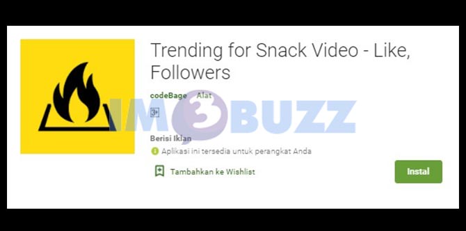 1. Trending For Snack Video - Like, Followers