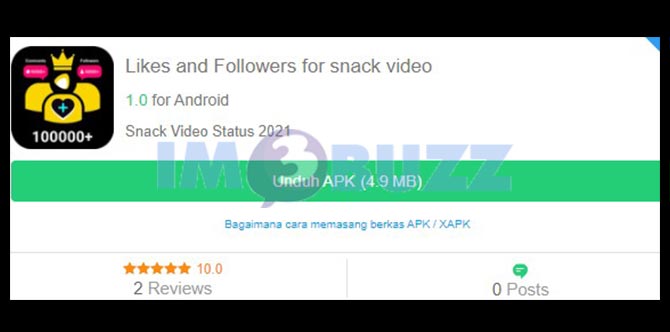 2. Likes And Followers For Snack Video