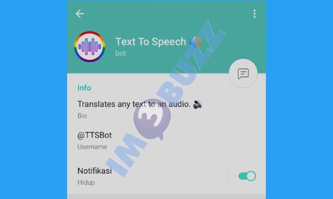 2. Text To Speech - Bot Mengubah Suara Google