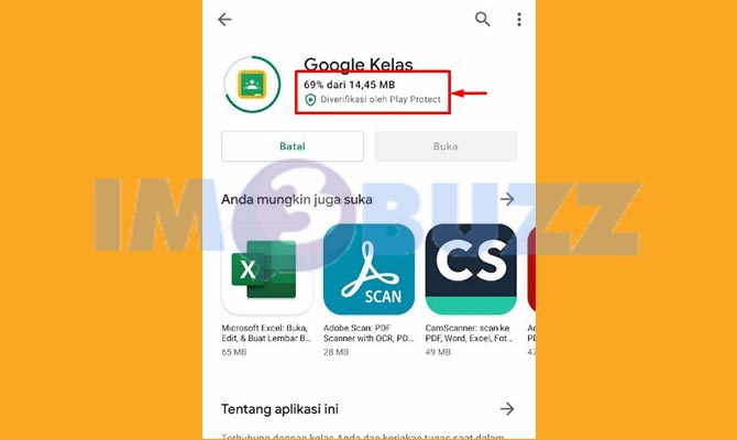 4. Tunggu Proses Download Google Classroom