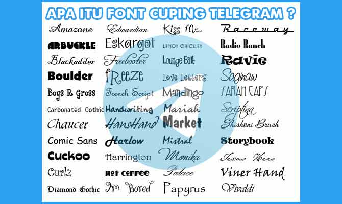 Font cuping telegram