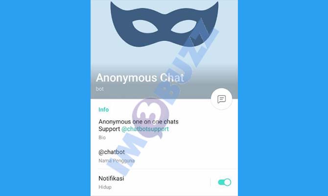 1. Anonymous Chat Bot Telegram untuk mencari teman baru