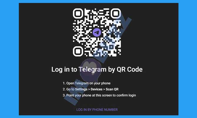 7. Mencoba Menggunakan Telegram Web