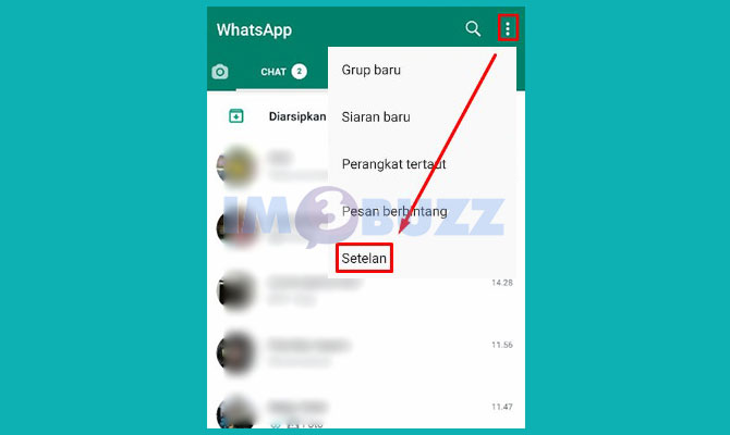 Buka Menu Pengaturan Whatsapp