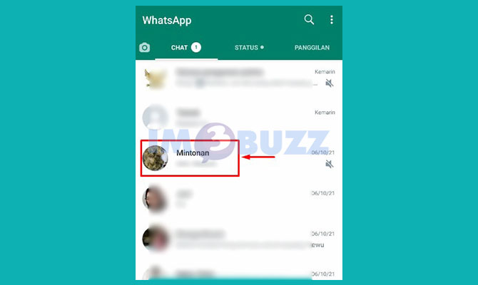Cari dan Buka Obrolan Whatsapp Untuk Mengaktifkan Hapus Otomatis