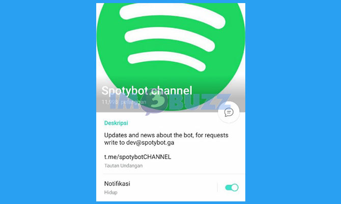 Spotybot Channel Download Lagu di Telegram