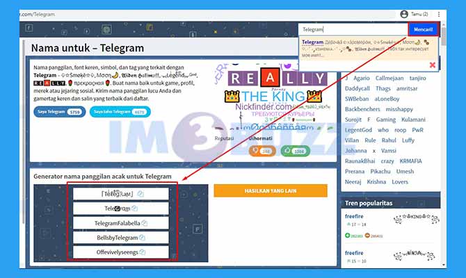 Dapatkan Saran Nama Channel Telegram Aesthetic