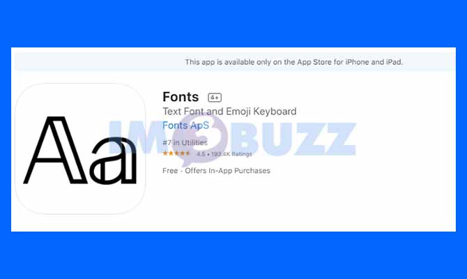 Aplikasi Text Font and Emoji Keyboard iPhone