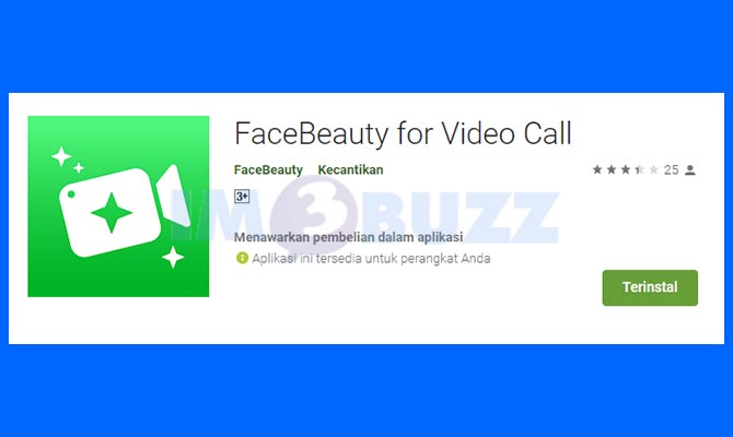 FaceBeauty Aplikasi Mempercantik Video Call Whatsapp