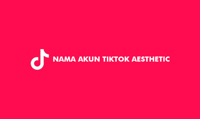 Nama Akun TikTok Aesthetic