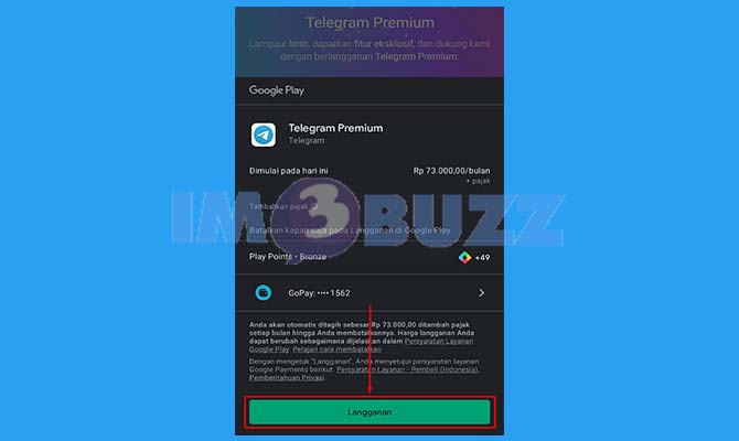 Lakukan Langganan Telegram Premium