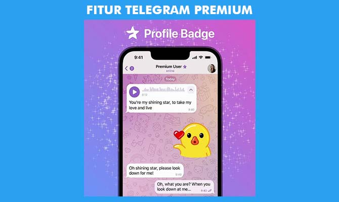 Lambang atau Badge Telegram Premium
