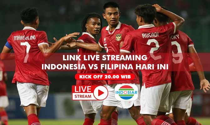 Link Live Streaming Indonesia vs Filipina Hari Ini