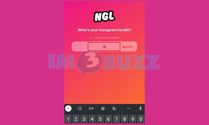 Masukkan Username Instagram Untuk Membuat NGL link