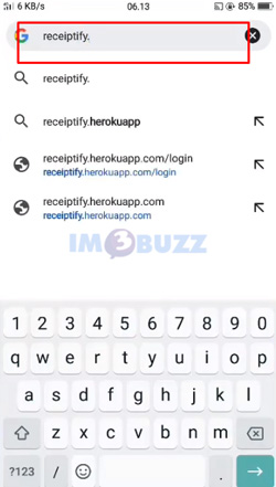 2 Ketik Situs Receiptify.herokuapp.com